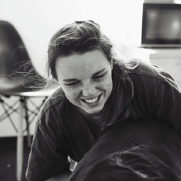 Caleigh, physiotherapist and owner of The Animal Physio Co